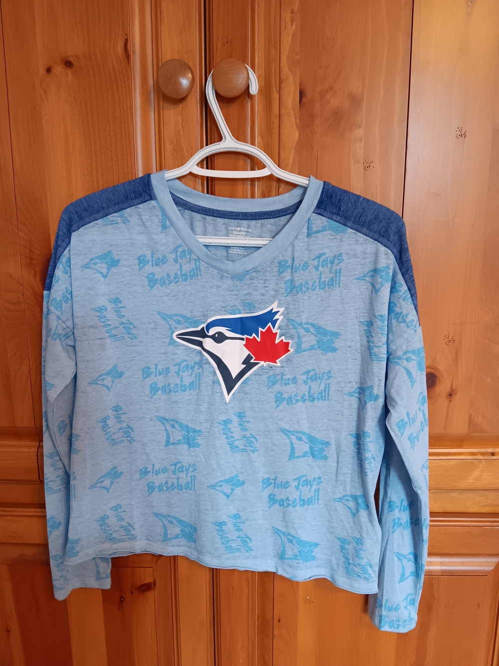 Genuine Merchandise Toronto Blue Jays Light Blue Long Sleeve Tee